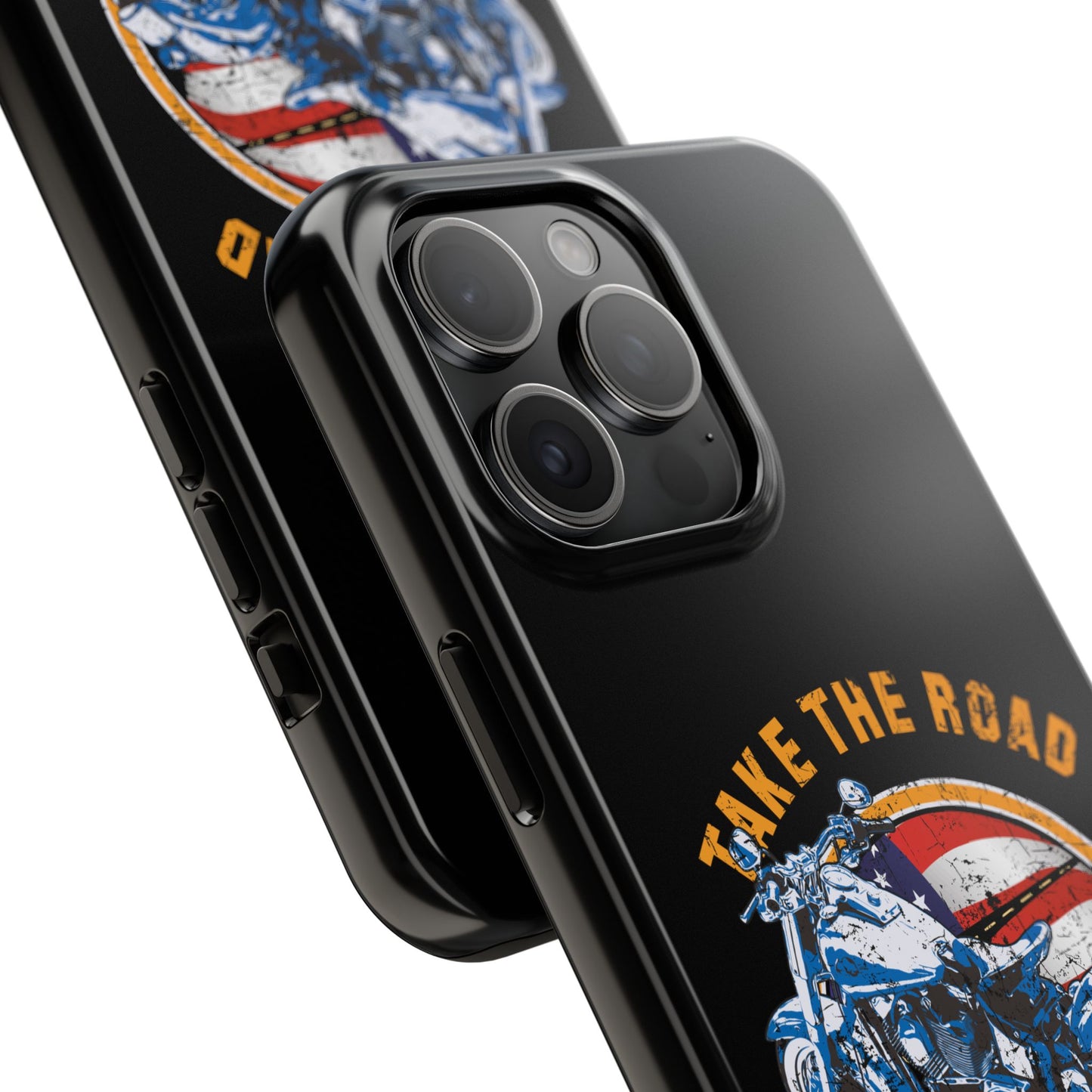 Take the road less traveled Black USA Version! Tough Phone Cases
