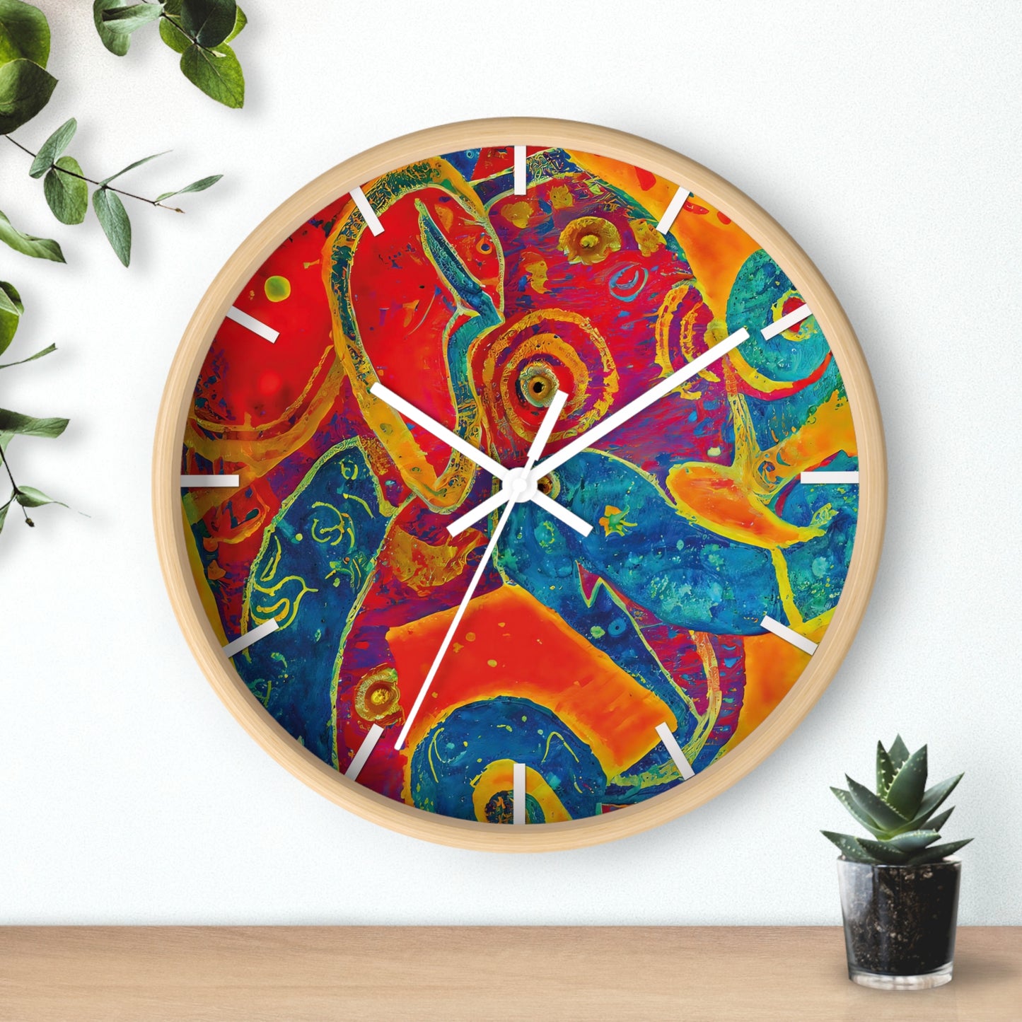 Elephant Regalia Wall Clock