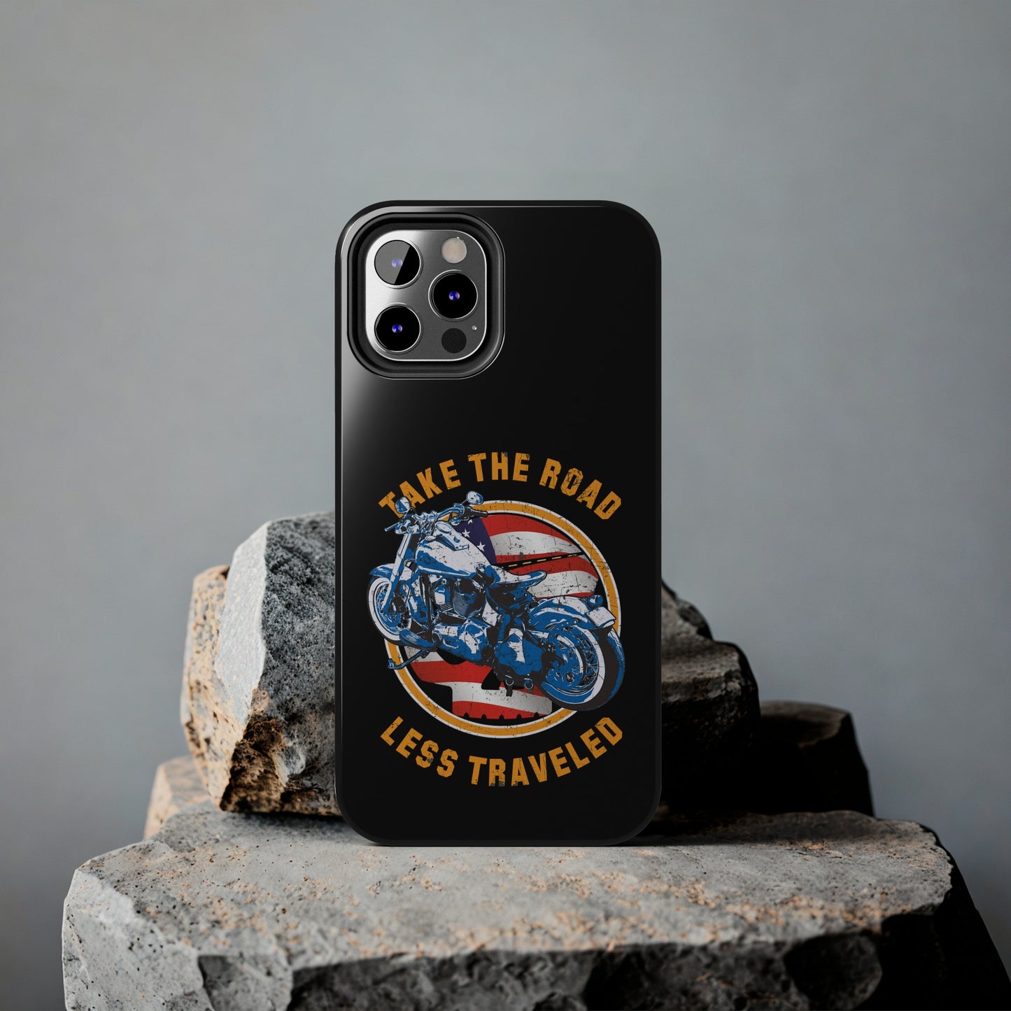 Take the road less traveled Black USA Version! Tough Phone Cases