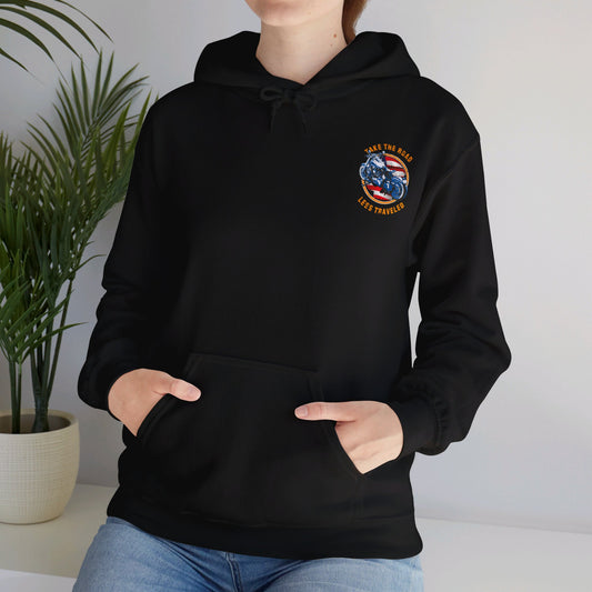 Take the road less traveled USA Version Unisex Heavy Blend™ Hooded Sweatshirt