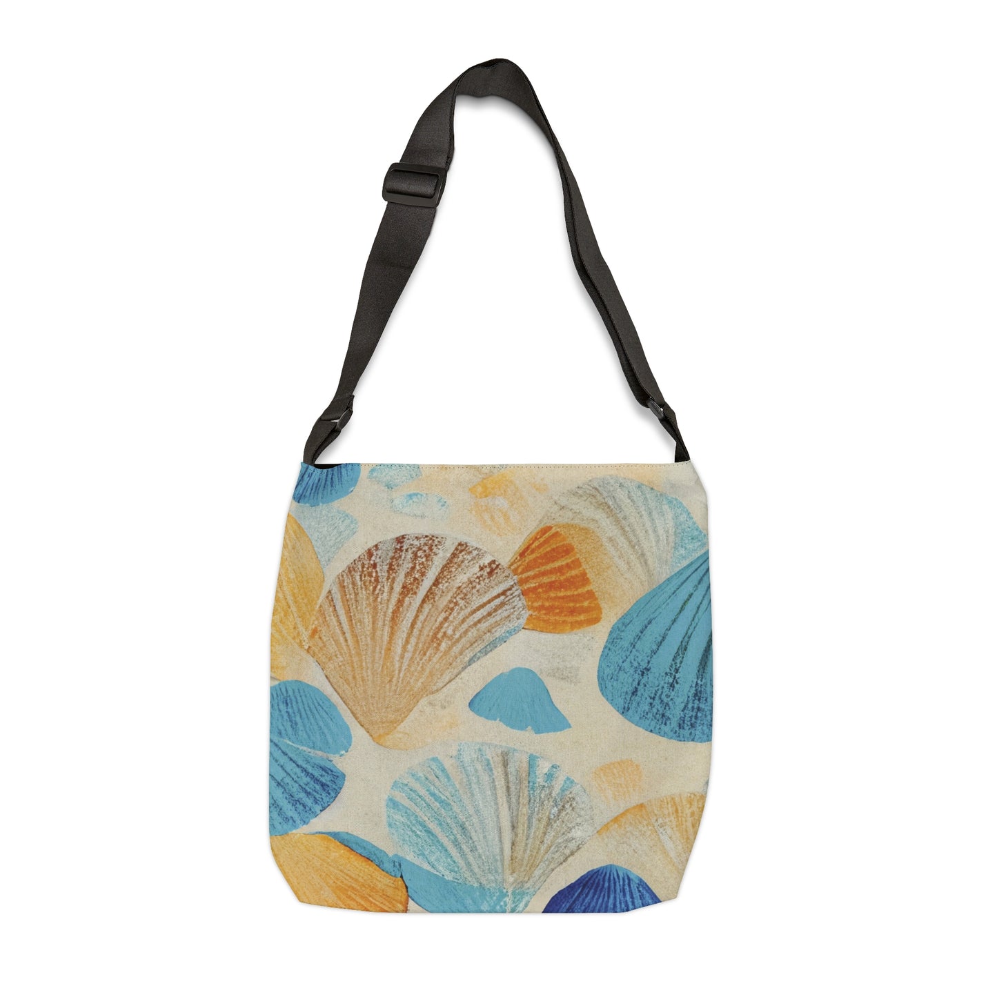 Collecting Shells Adjustable Tote Bag