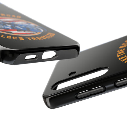 Take the road less traveled Black USA Version! Tough Phone Cases