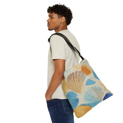 Collecting Shells Adjustable Tote Bag