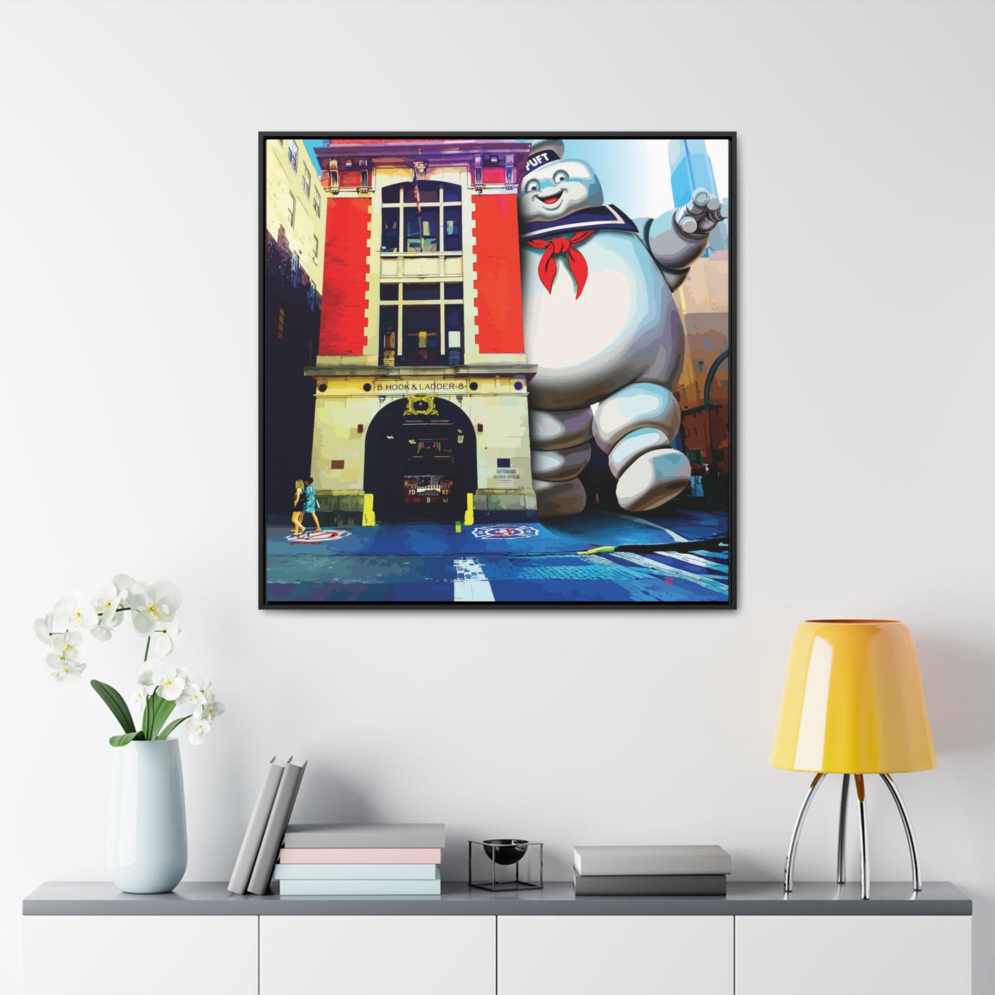 36x36" Framed Canvas Print "Hook & Ladder 8"