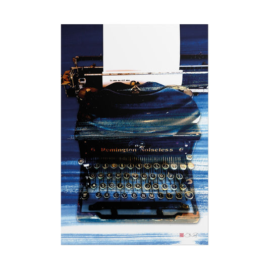 The Old Man - Vintage Typewriter Art Rolled Poster