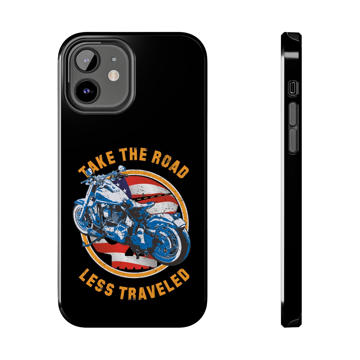 Take the road less traveled Black USA Version! Tough Phone Cases