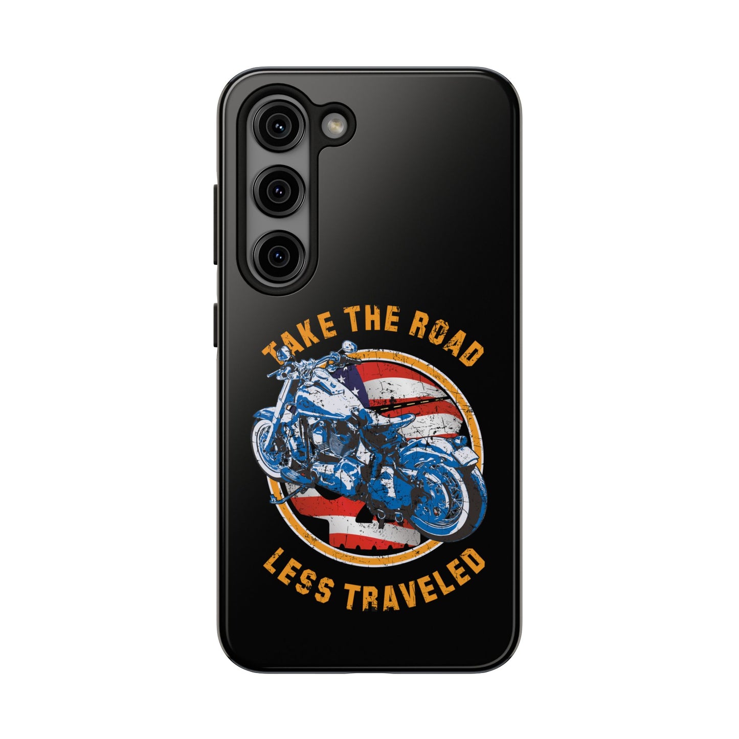 Take the road less traveled Black USA Version! Tough Phone Cases