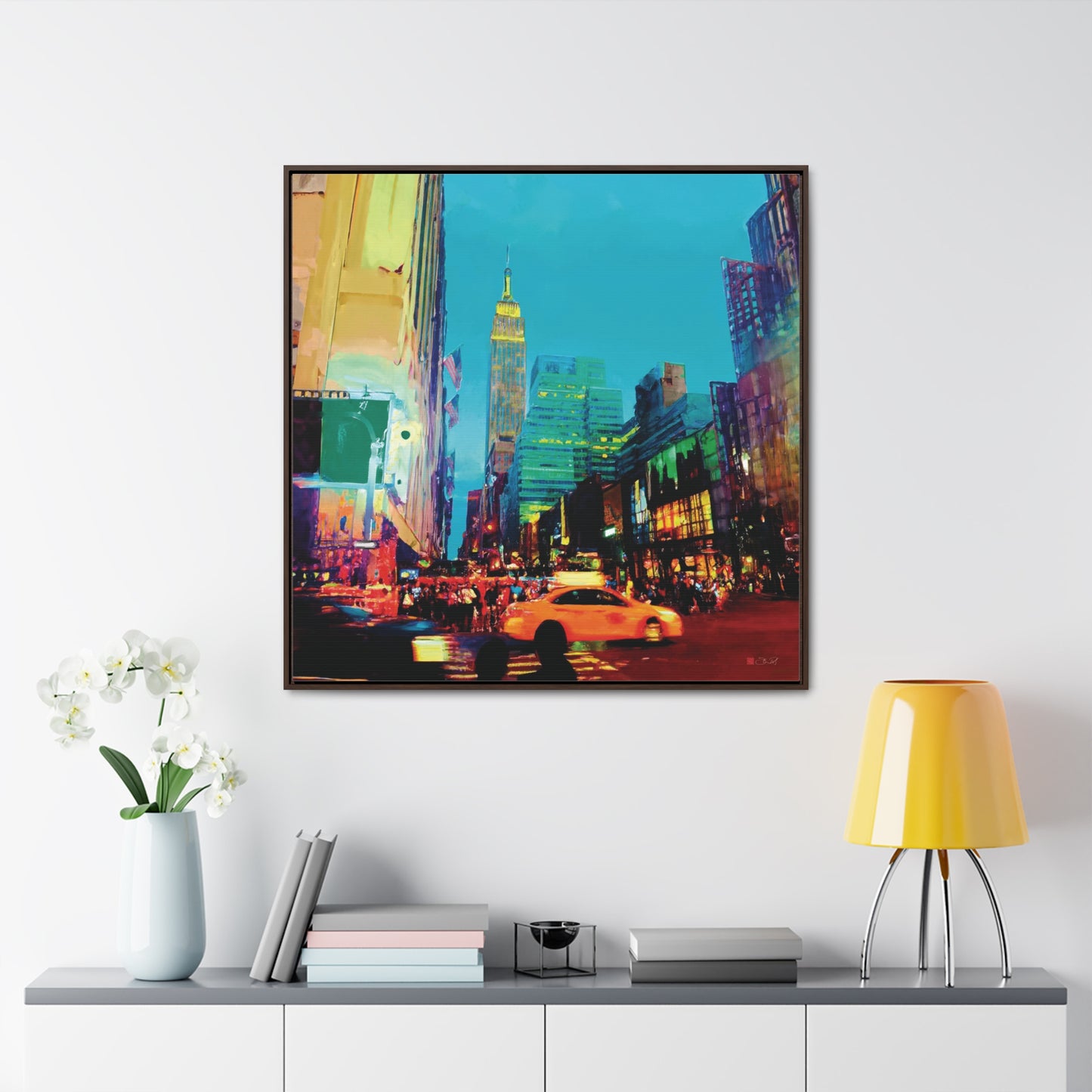 36x36" Framed Canvas Print "Penn Station NYC"