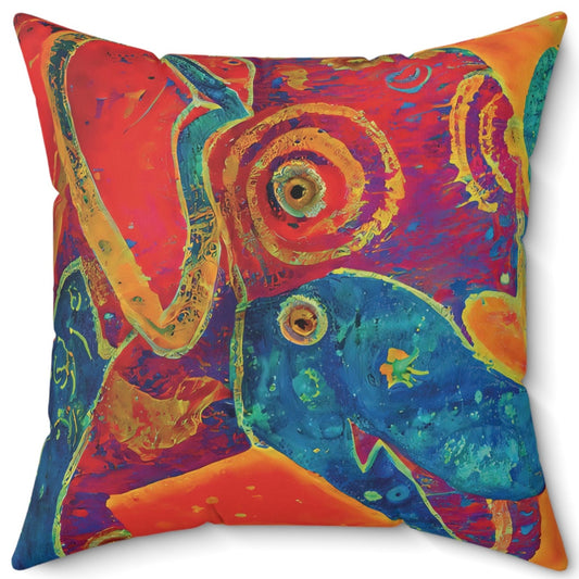 Elephant Regalia Spun Polyester Square Pillow