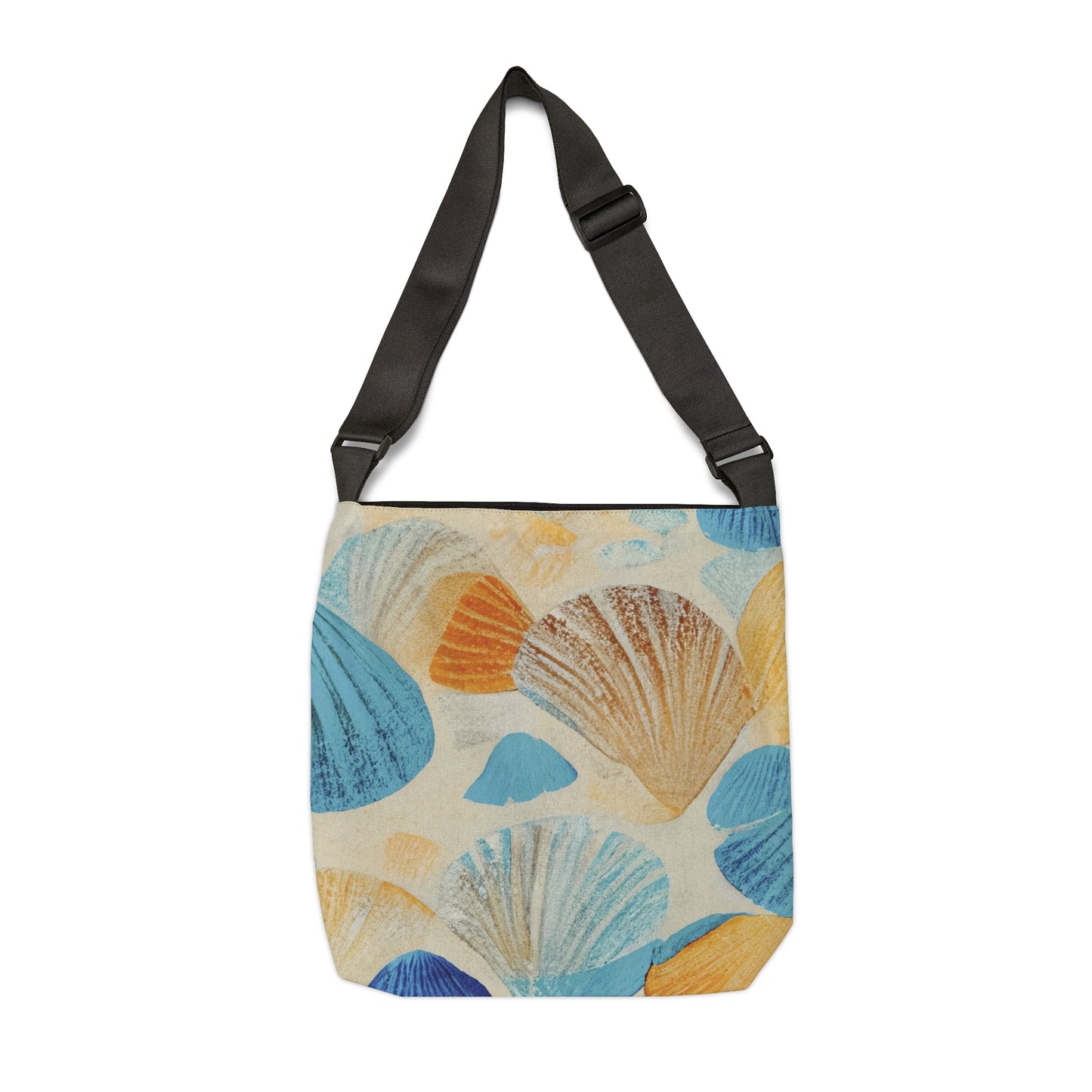 Collecting Shells Adjustable Tote Bag