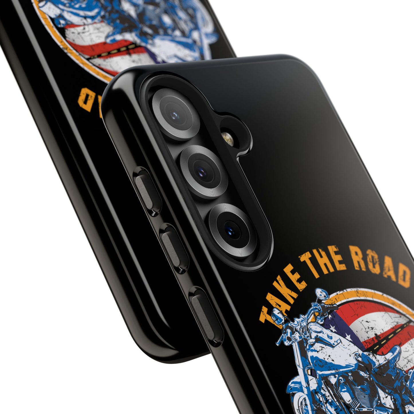 Take the road less traveled Black USA Version! Tough Phone Cases