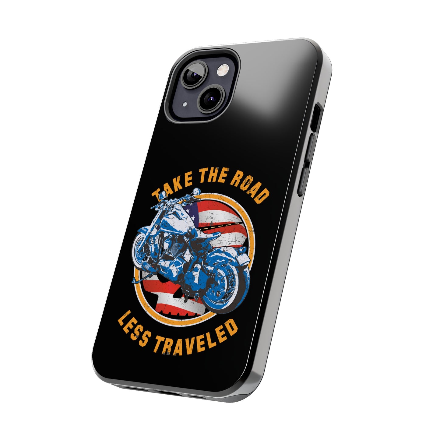 Take the road less traveled Black USA Version! Tough Phone Cases