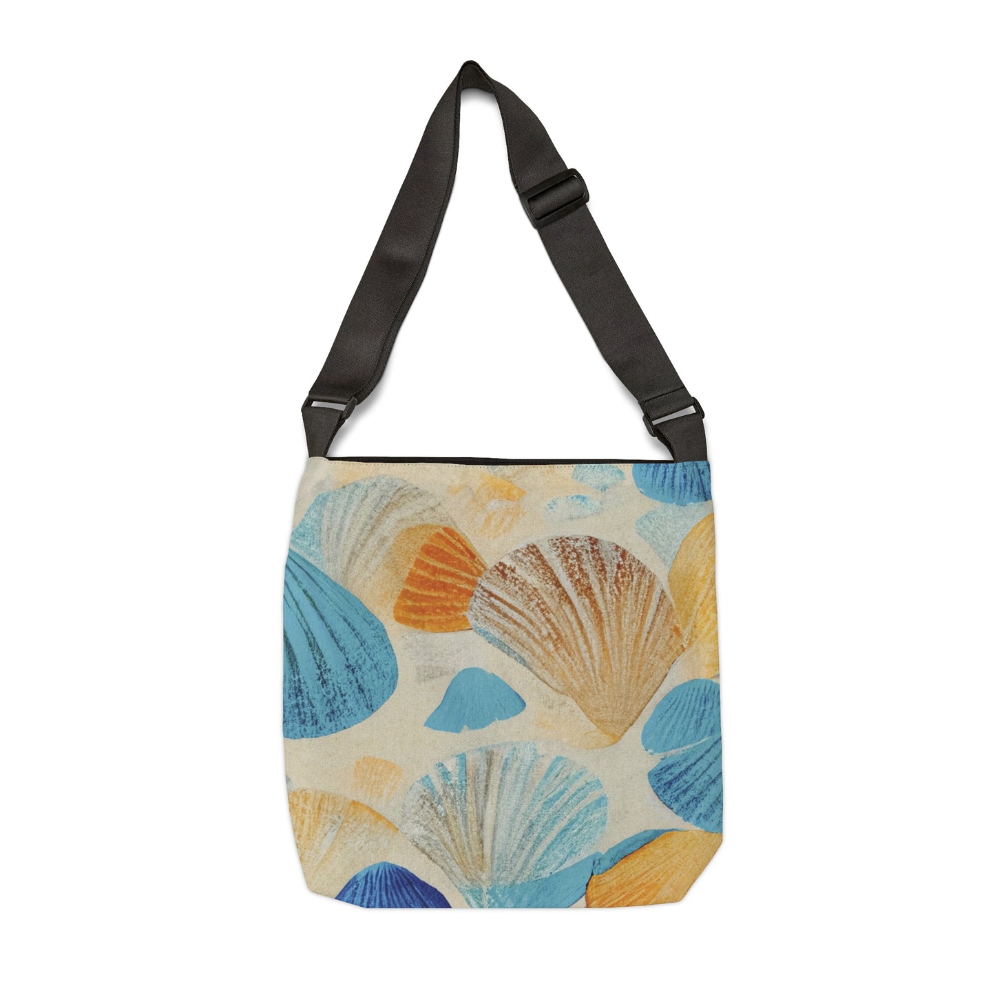 Collecting Shells Adjustable Tote Bag