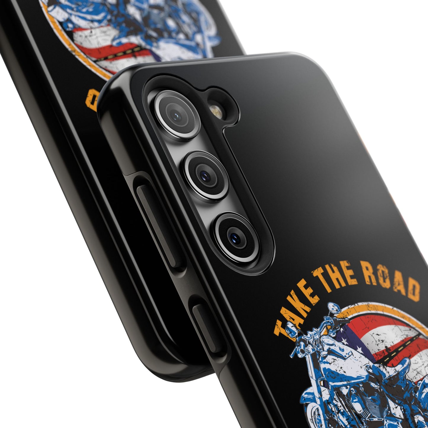 Take the road less traveled Black USA Version! Tough Phone Cases