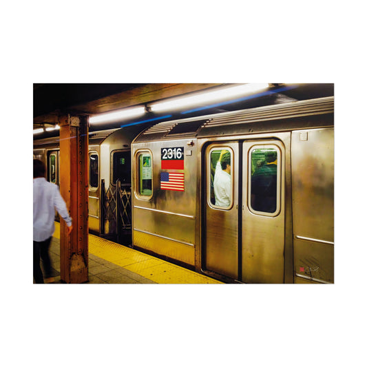 Retro Subway Train 2316 - Colour Photograph Art Rolled Poster