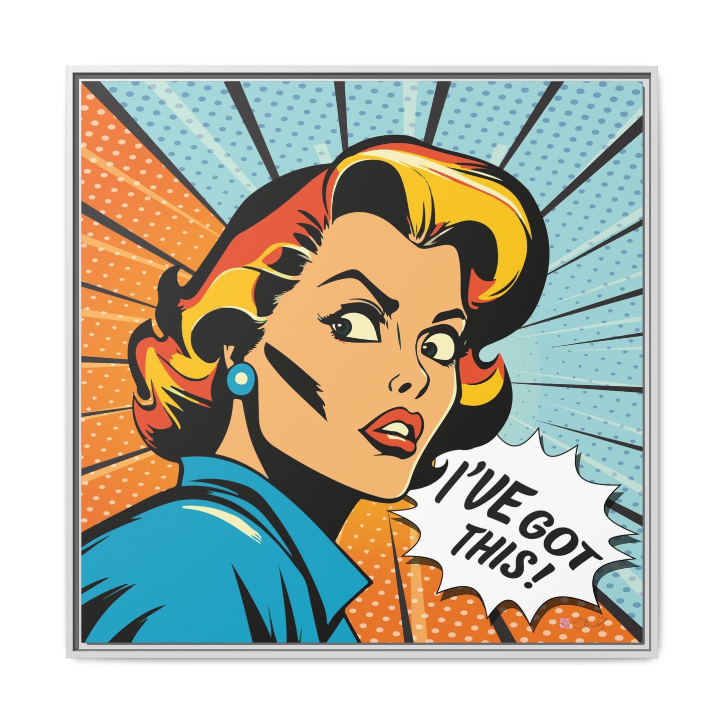I've Got This! - Pop Art 36x36" Framed Canvas