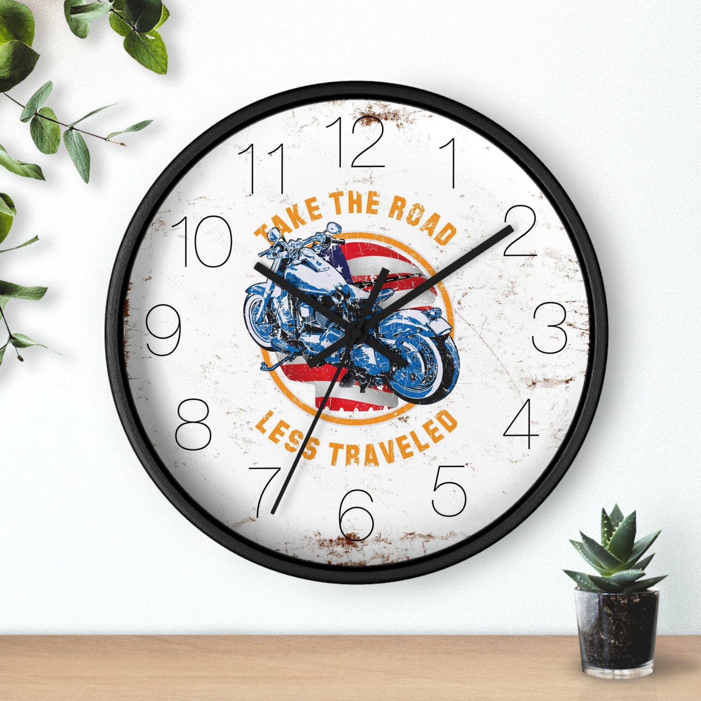 Take the road less traveled USA Version Wall Clock