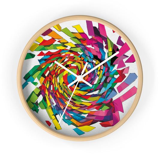 Primary Wave Wall Clock