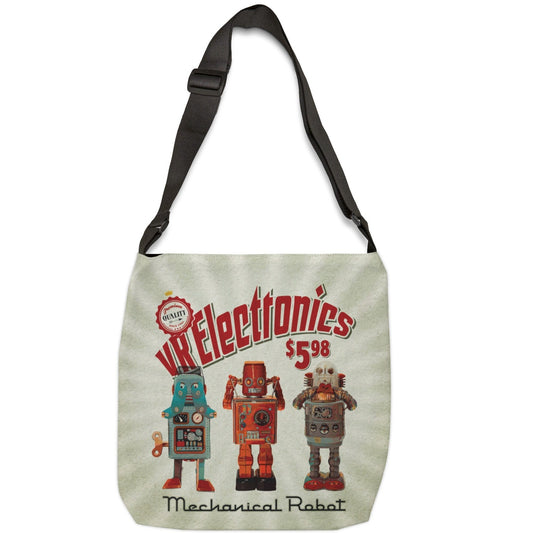 3 Wise Robots Adjustable Tote Bag