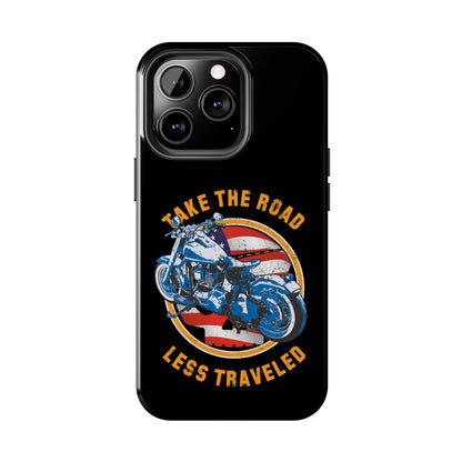 Take the road less traveled Black USA Version! Tough Phone Cases