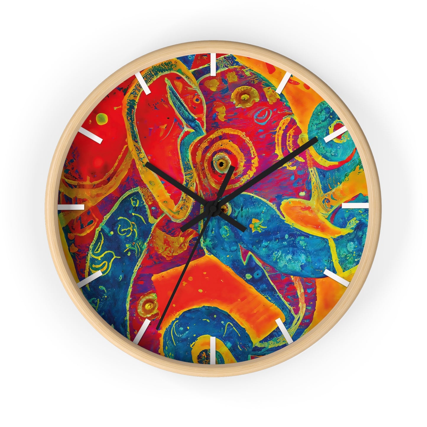 Elephant Regalia Wall Clock