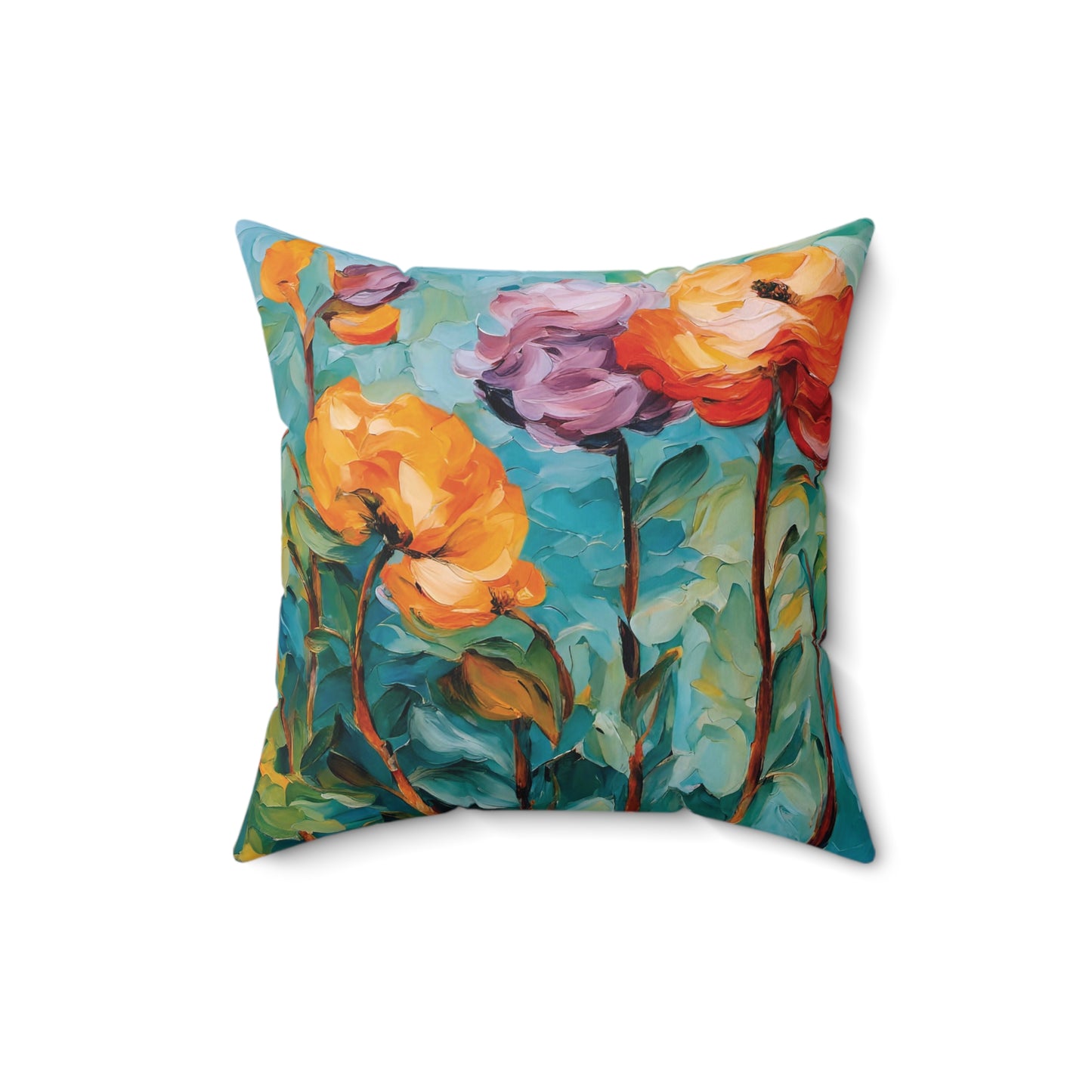 How does your garden grow? Spun Polyester Square Pillow