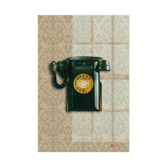 Echoes of Nostalgia - Vintage Telephone Print Rolled Poster