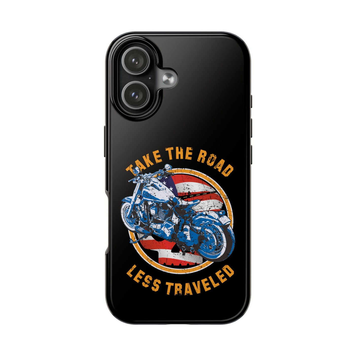 Take the road less traveled Black USA Version! Tough Phone Cases