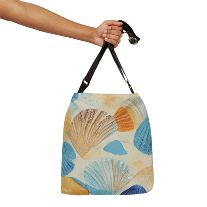 Collecting Shells Adjustable Tote Bag