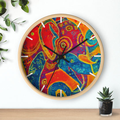 Elephant Regalia Wall Clock