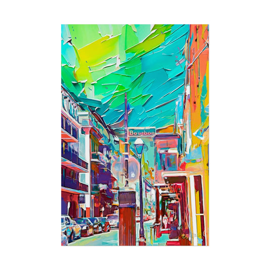 The French Quarter - Neo-Impressionist Art Rolled Poster