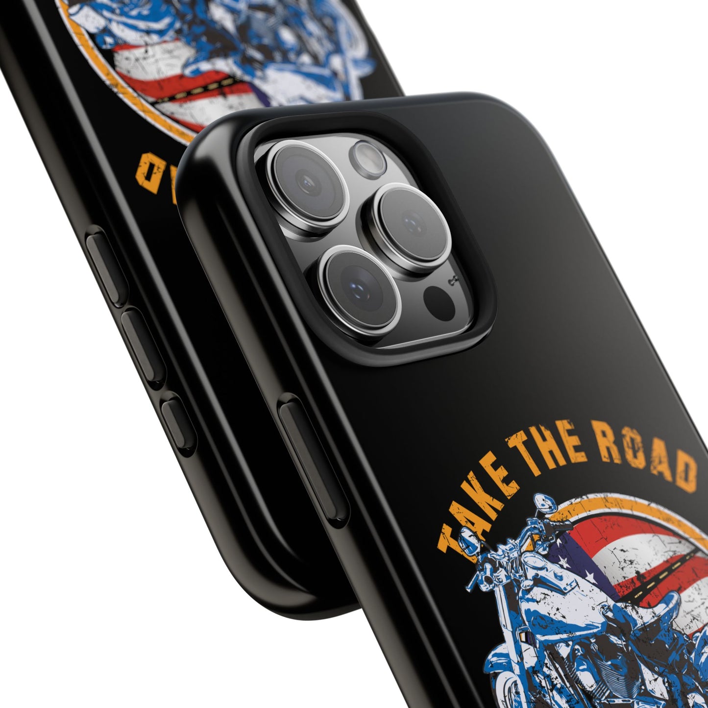 Take the road less traveled Black USA Version! Tough Phone Cases