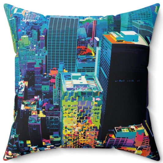 Manhattan Spun Polyester Square Pillow