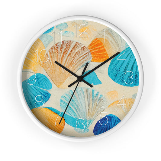 Collecting Shells Wall Clock