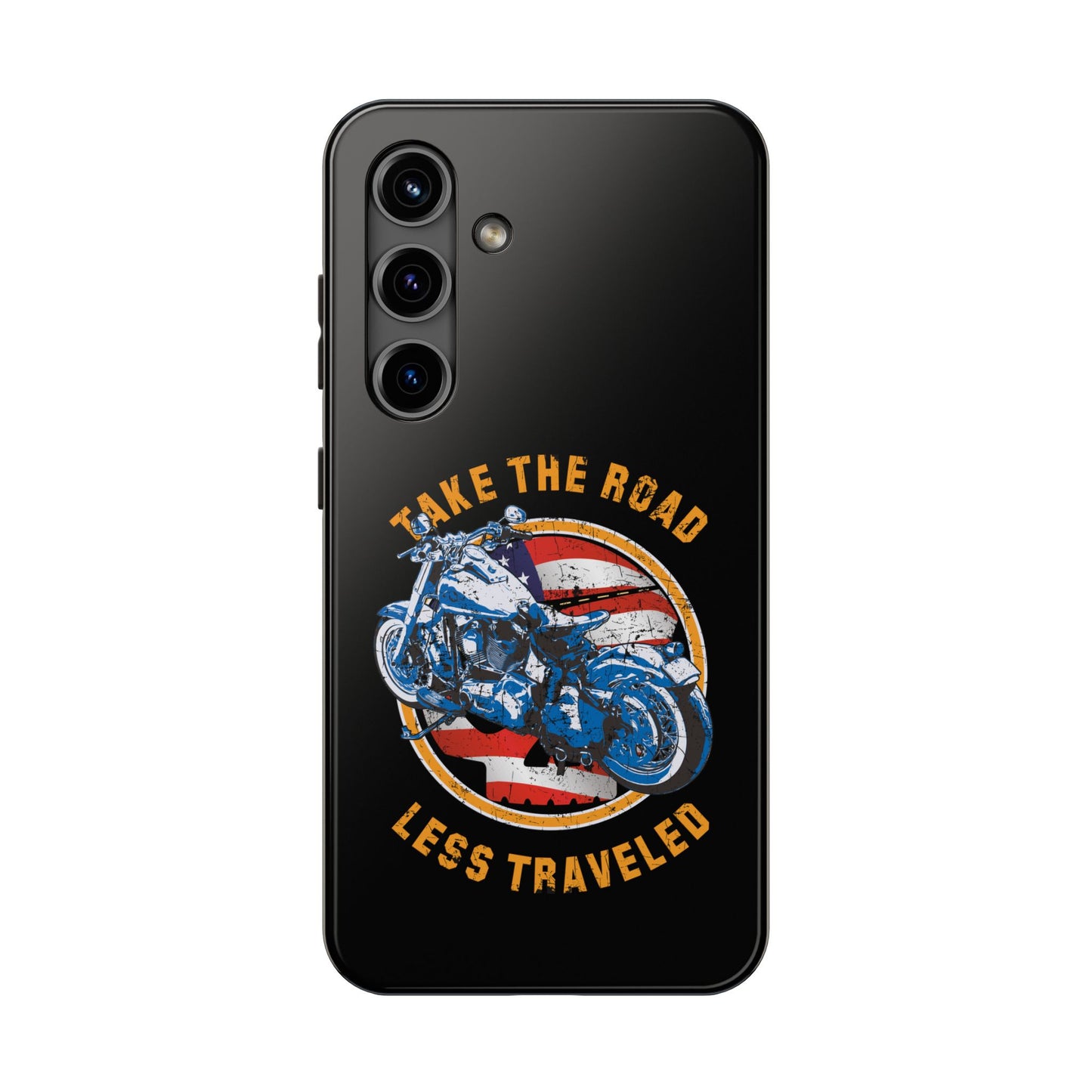Take the road less traveled Black USA Version! Tough Phone Cases