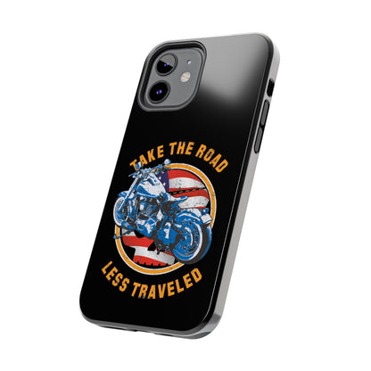 Take the road less traveled Black USA Version! Tough Phone Cases