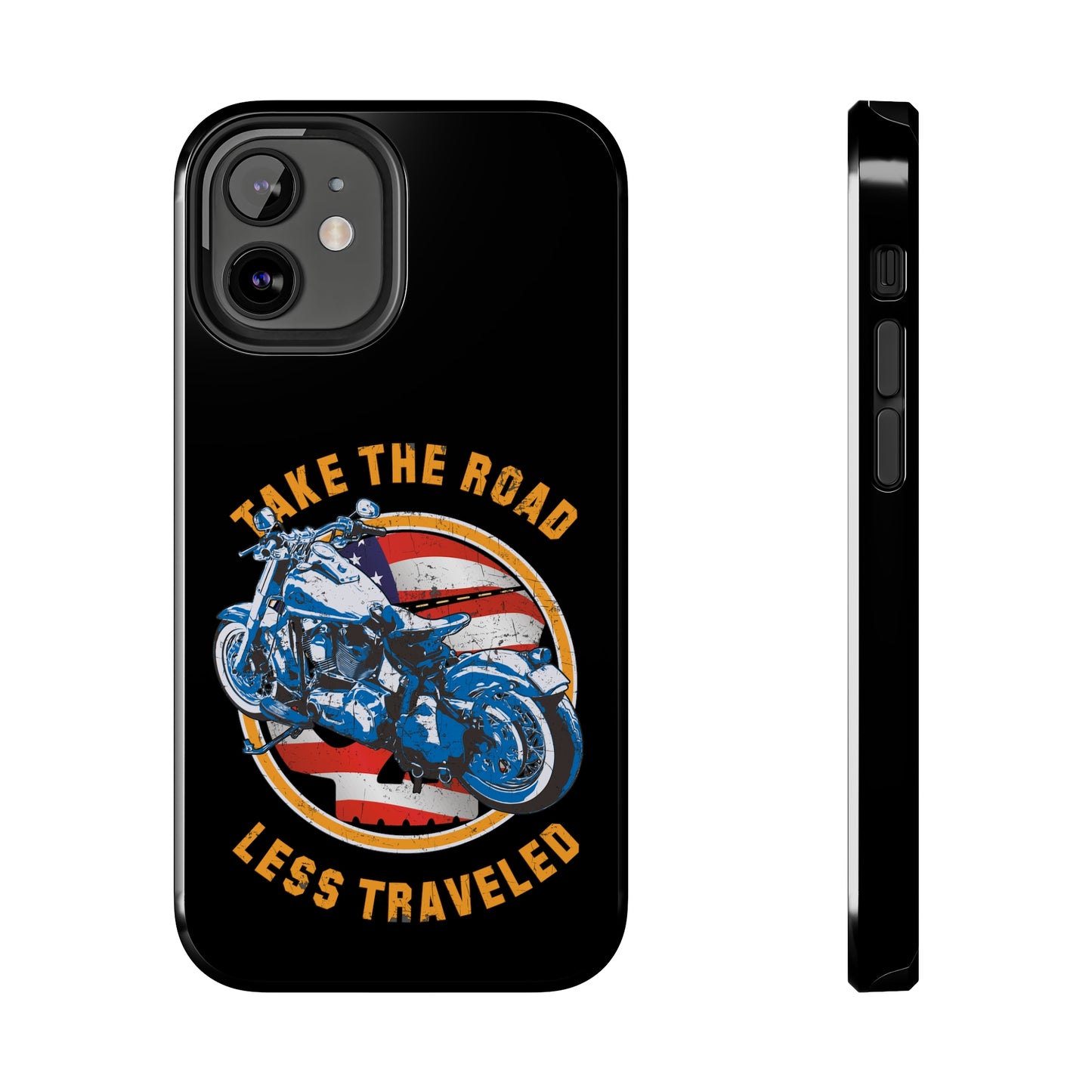 Take the road less traveled Black USA Version! Tough Phone Cases