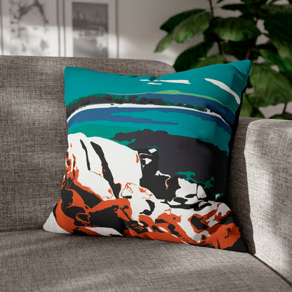 Bay of Fires Spun Polyester Square Pillow