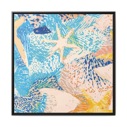 Starfish - 36x36" Framed Canvas