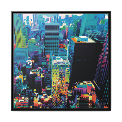 Manhattan - 36x36" Framed Canvas