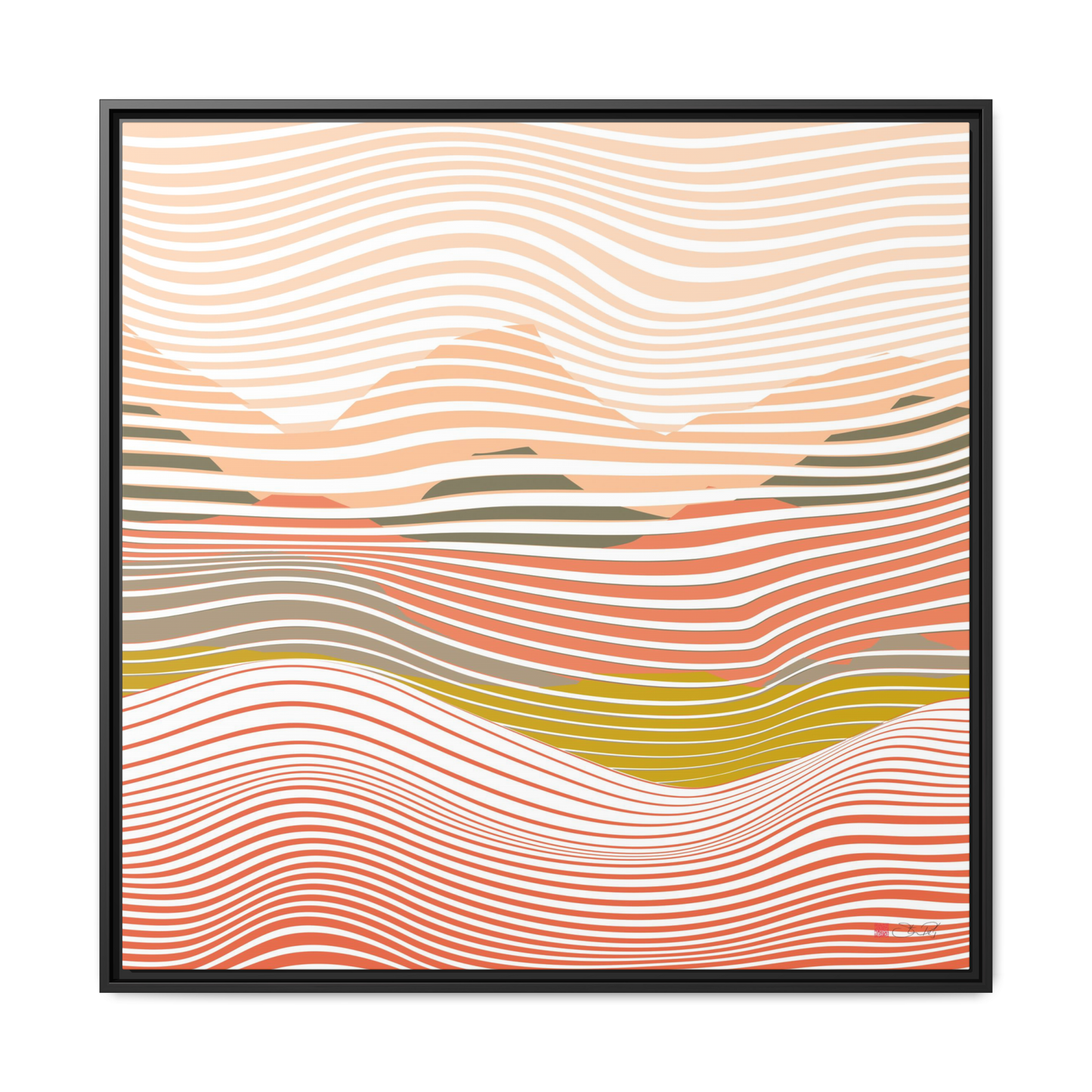 Summer Heatwave - 36x36" Framed Canvas