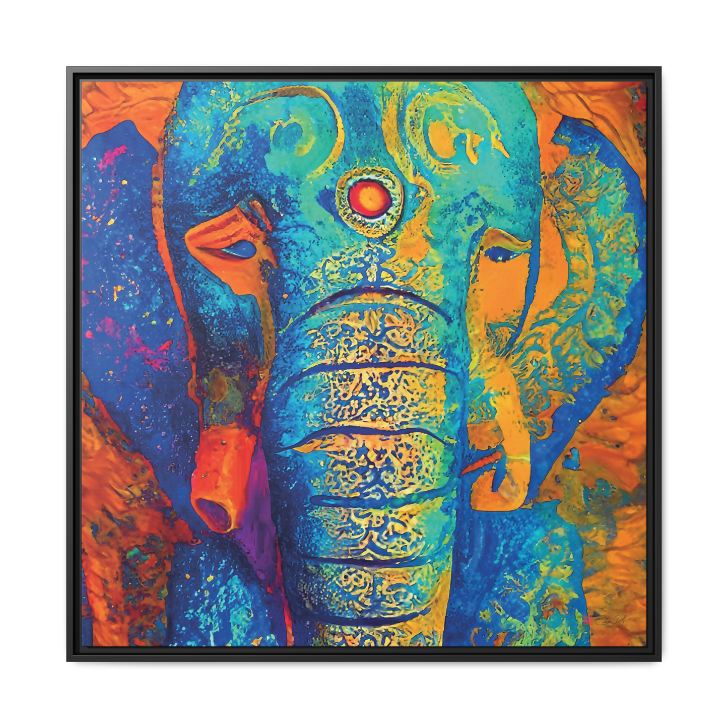 Mystic Mourning - 36x36" Framed Canvas
