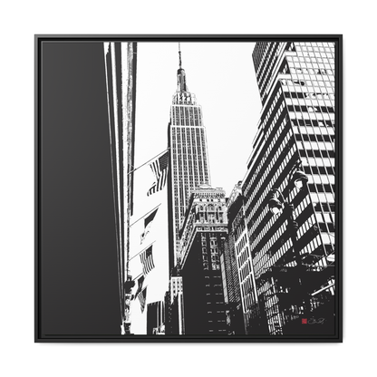 Empire State Building New York - 36x36" Framed Canvas