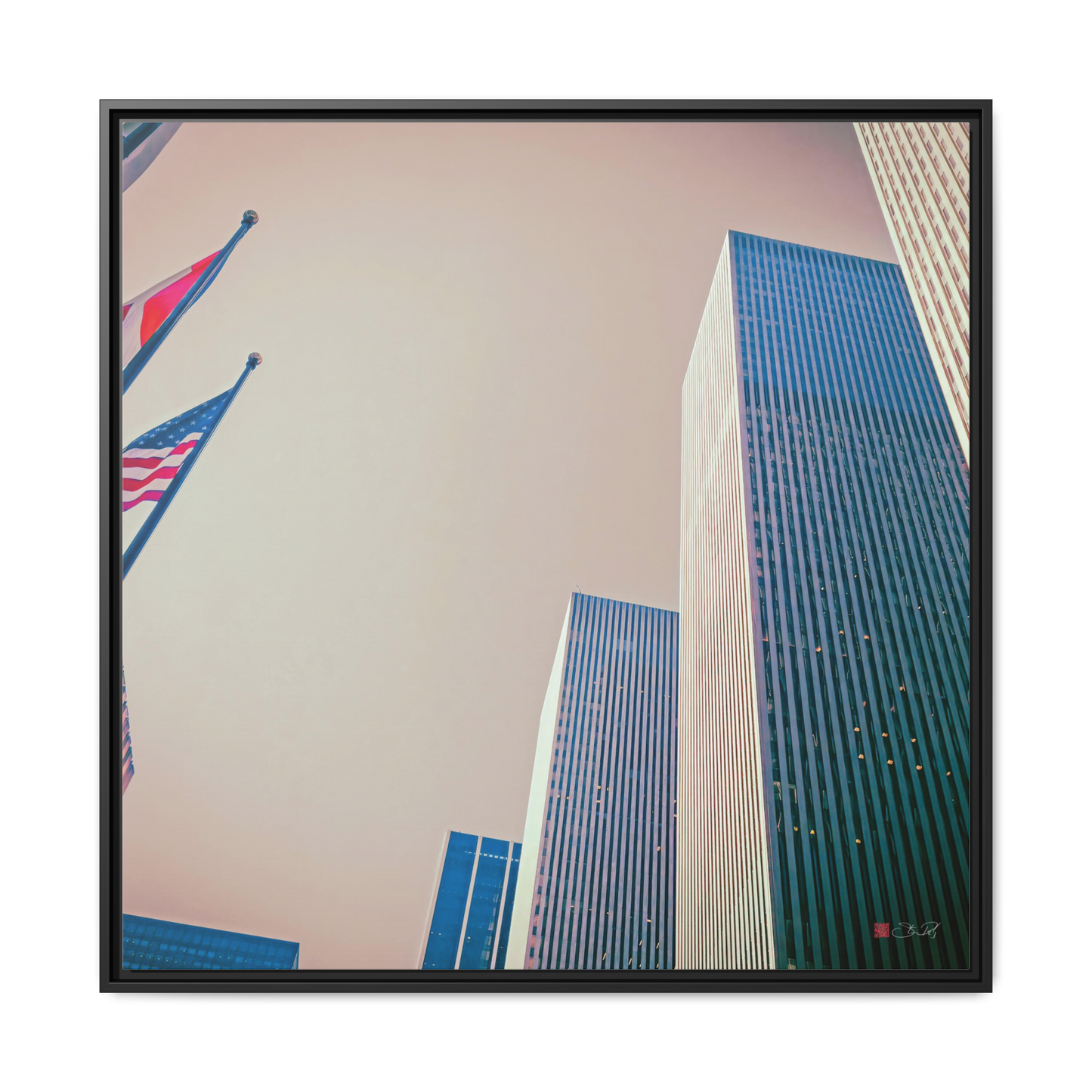 Avenue of the Americas - 36x36" Framed Canvas