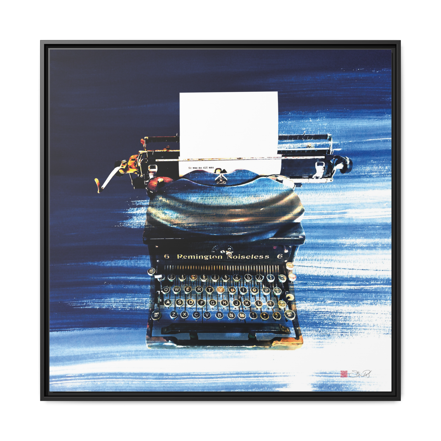 The Old Man - 36x36" Framed Canvas