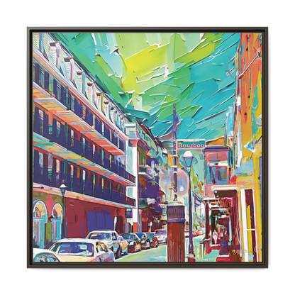 The French Quarter - 36x36" Framed Canvas