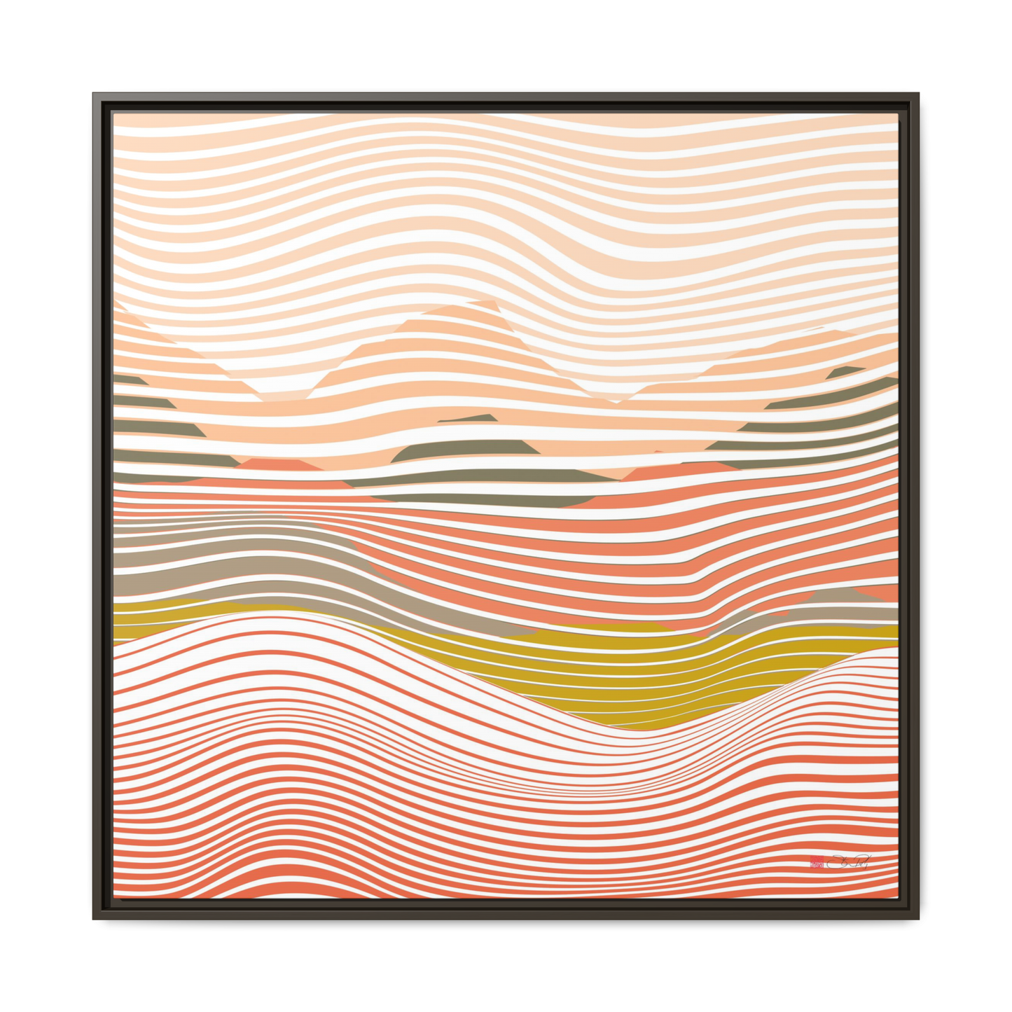 Summer Heatwave - 36x36" Framed Canvas