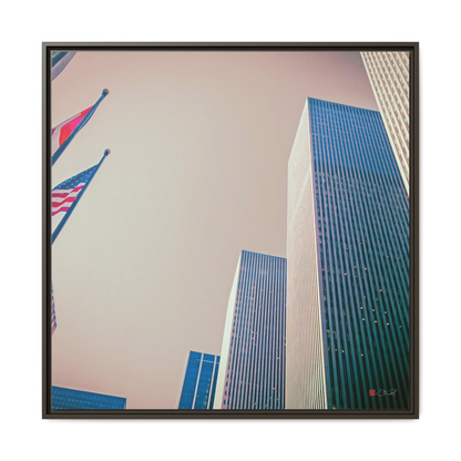 Avenue of the Americas - 36x36" Framed Canvas