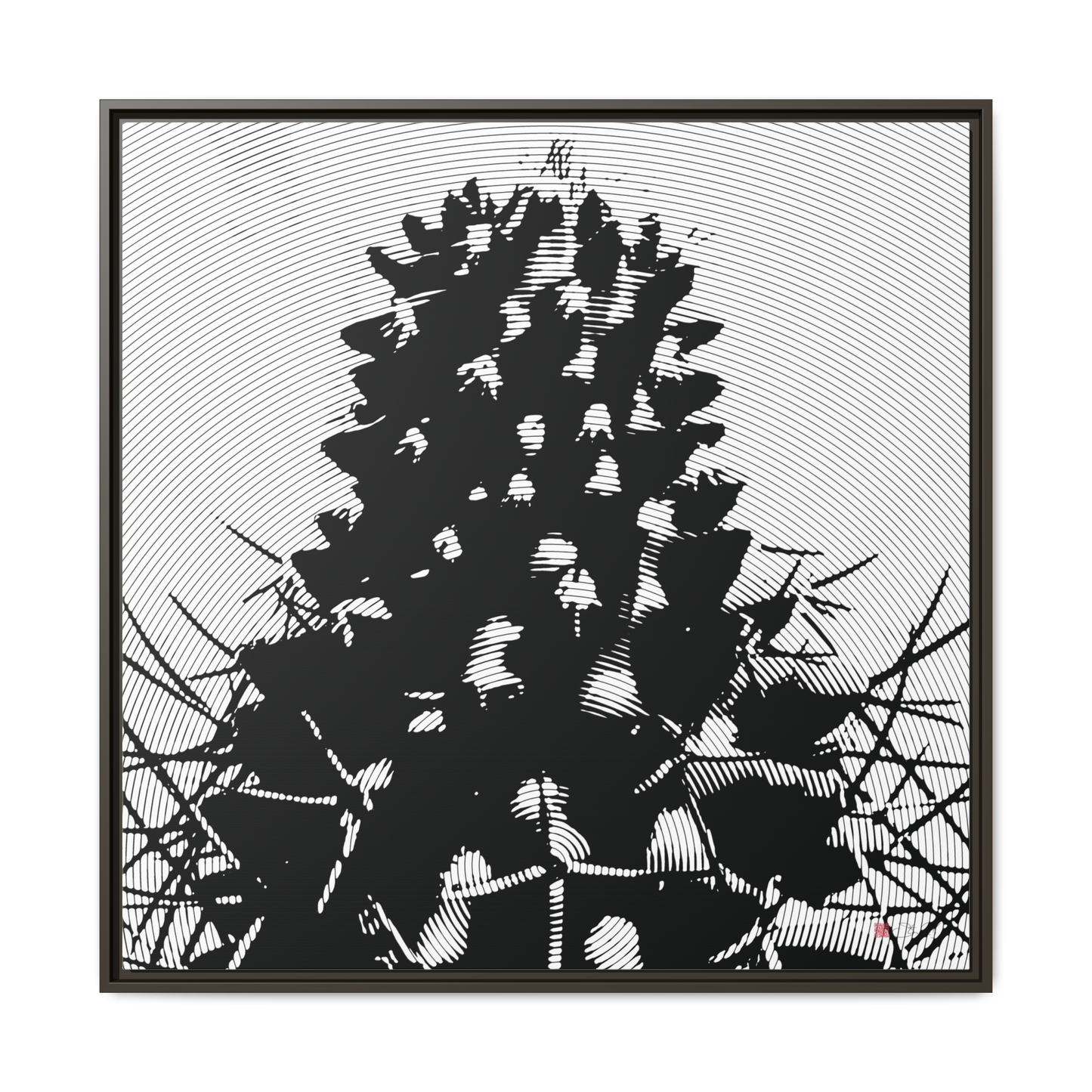 Darkside of Nature - 36x36" Framed Canvas