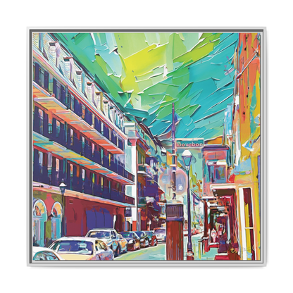 The French Quarter - 36x36" Framed Canvas
